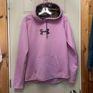Under Armour camo/pink hoodie